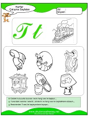 T Sesi Çalışma Sayfaları